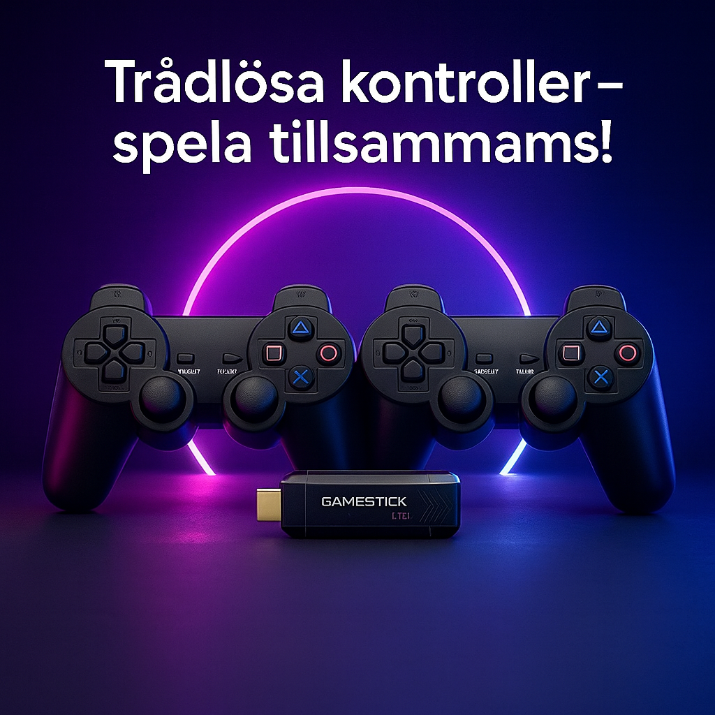Gamestick Retrò Upplev barndomens spel igen – direkt på din TV.